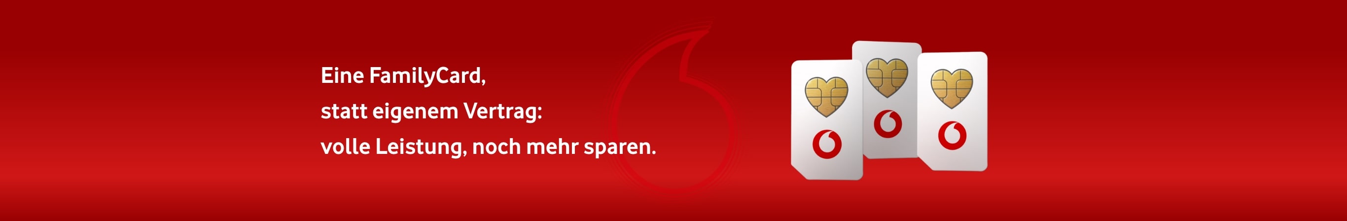 Einer Family-Card ist eine Zusatzkarte. Mit dieser erhalten Sie die volle Leistung eines normaler Vertrags, zahlen jedoch deutlich weniger.